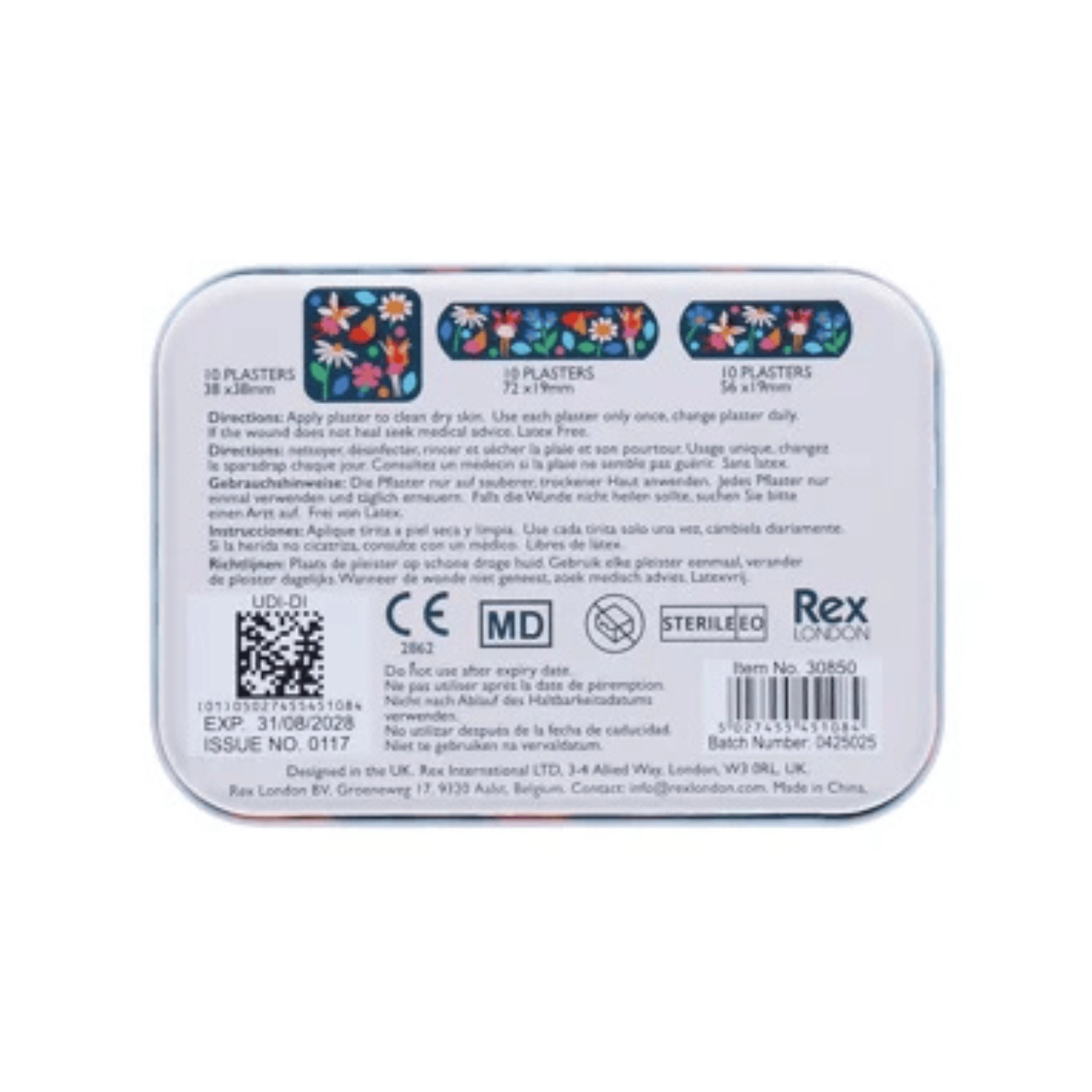Rex London skincare Fairies in the Garden Plasters in a Tin