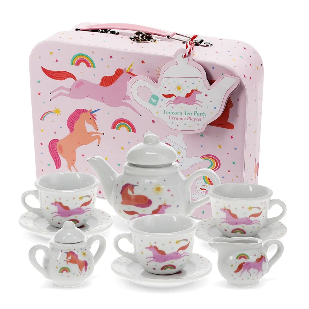 Rex London Toys Ceramic Tea Party Set - Unicorn