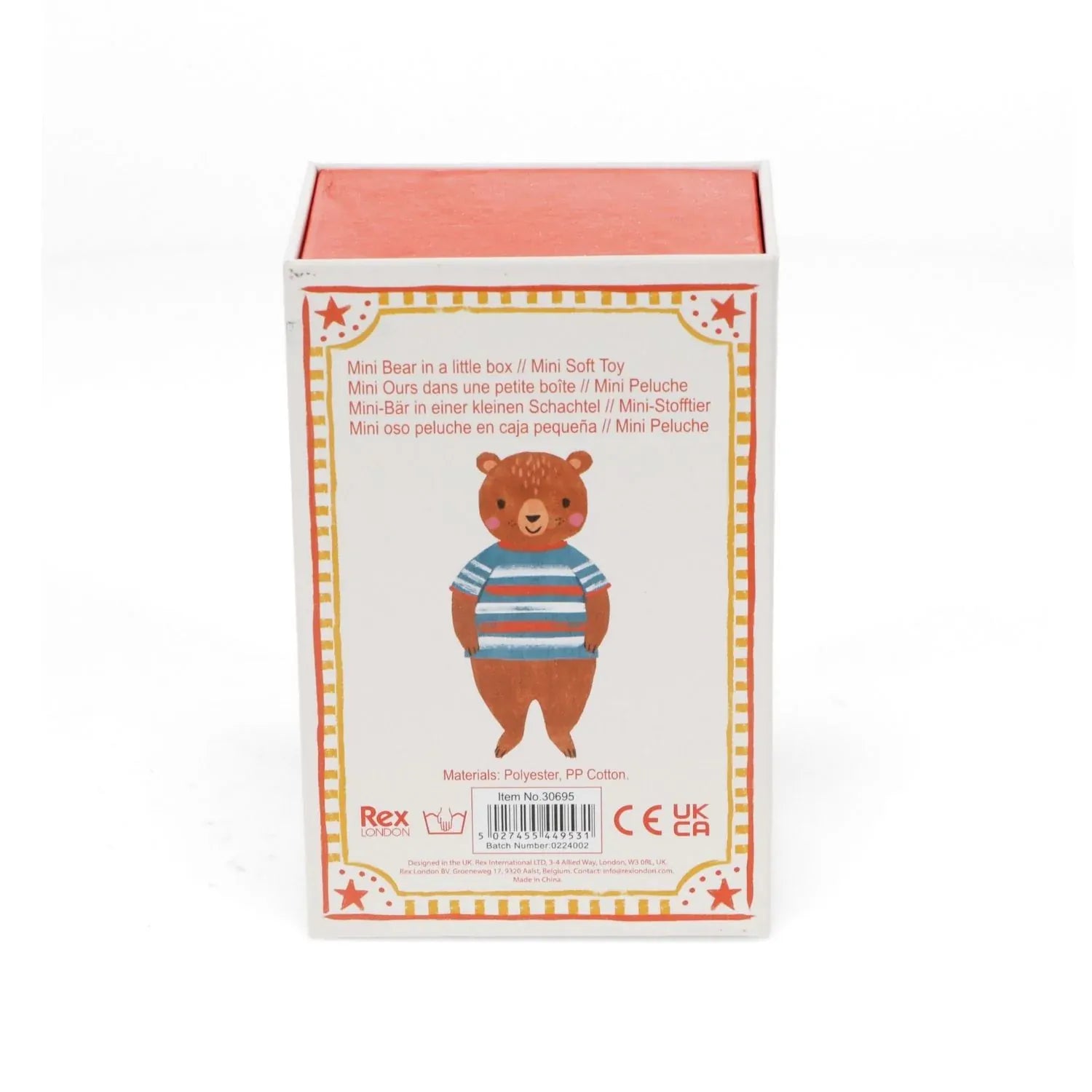 Rex London Toys Soft Mini Bear In A Little Box