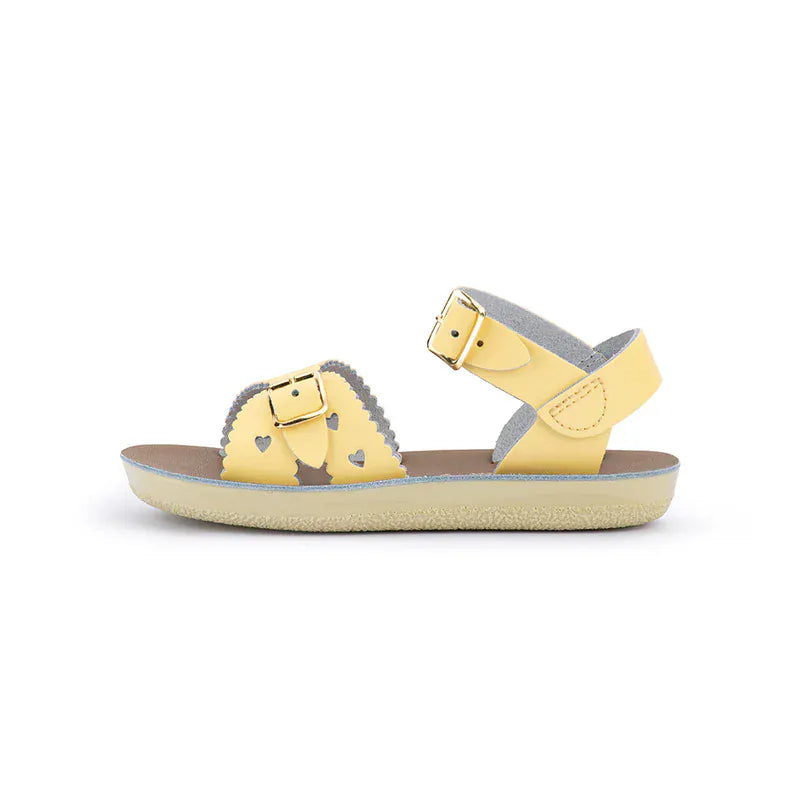 Salt Water Girls Shoes Salt Water Sun-San Sweetheart Sandal - Butter Yellow