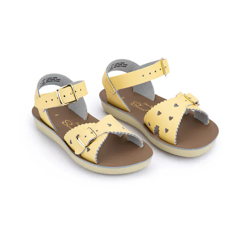 Salt Water Girls Shoes Salt Water Sun-San Sweetheart Sandal - Butter Yellow