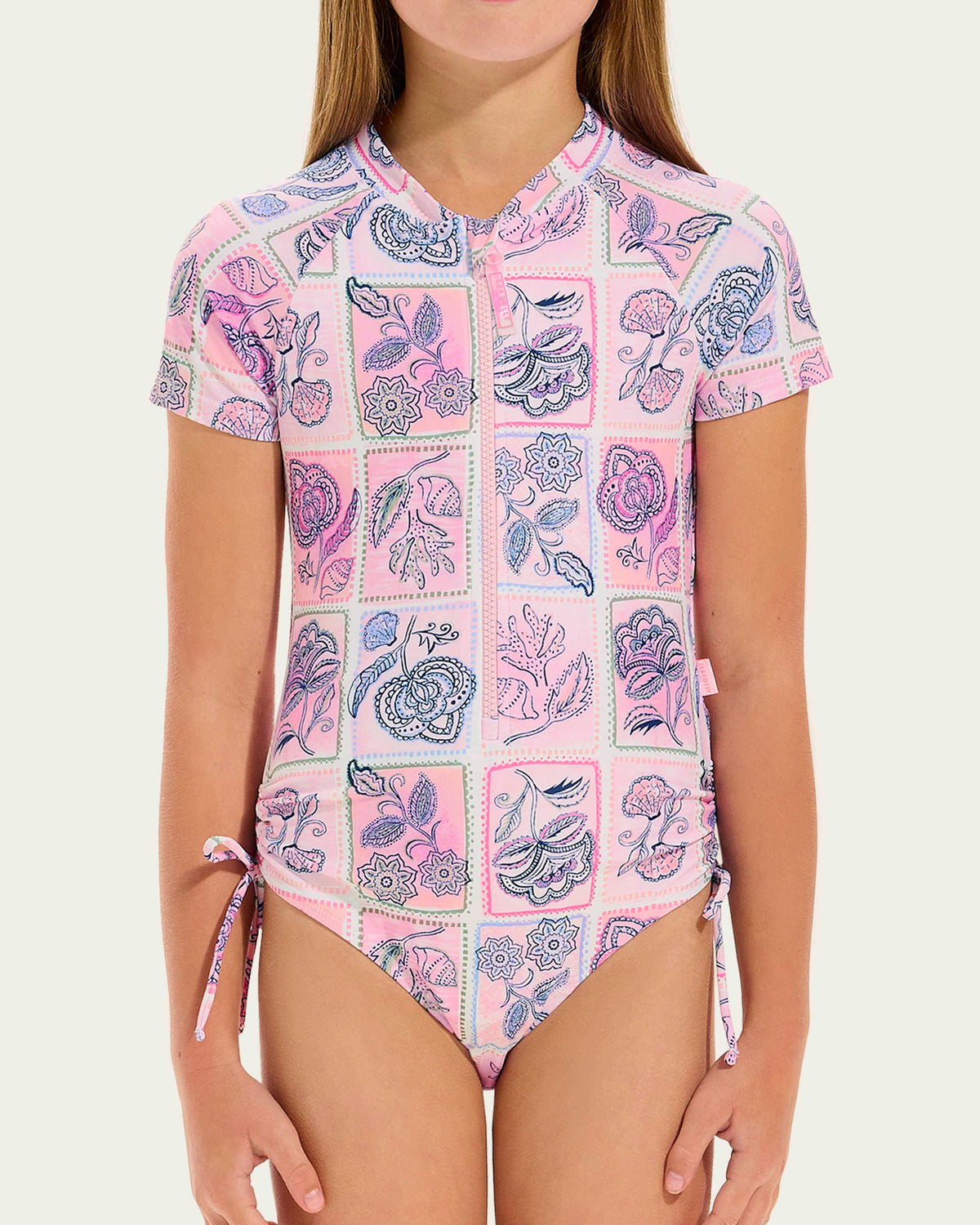 Seafolly Girls Swimwear Bloom Floral Paddlesuit