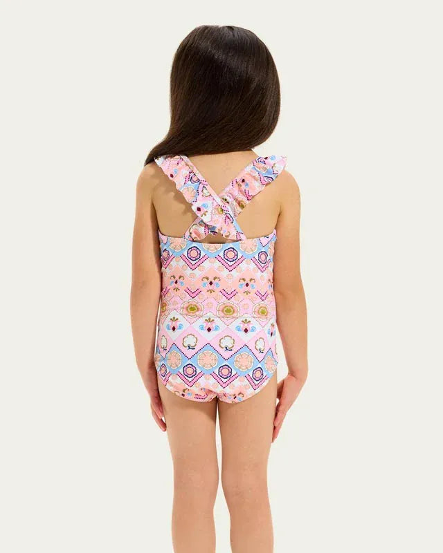 Seafolly Girls Swimwear Geo Blossom One Piece