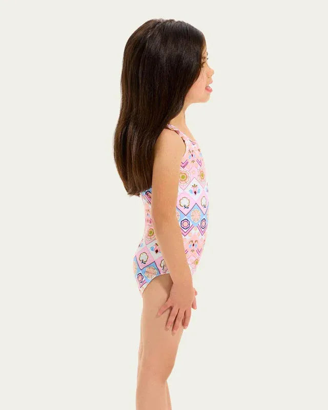Seafolly Girls Swimwear Geo Blossom One Piece
