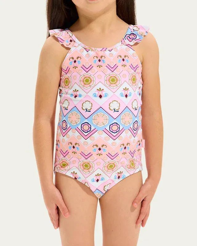 Seafolly Girls Swimwear Geo Blossom One Piece