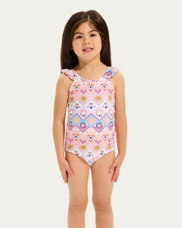 Seafolly Girls Swimwear Geo Blossom One Piece