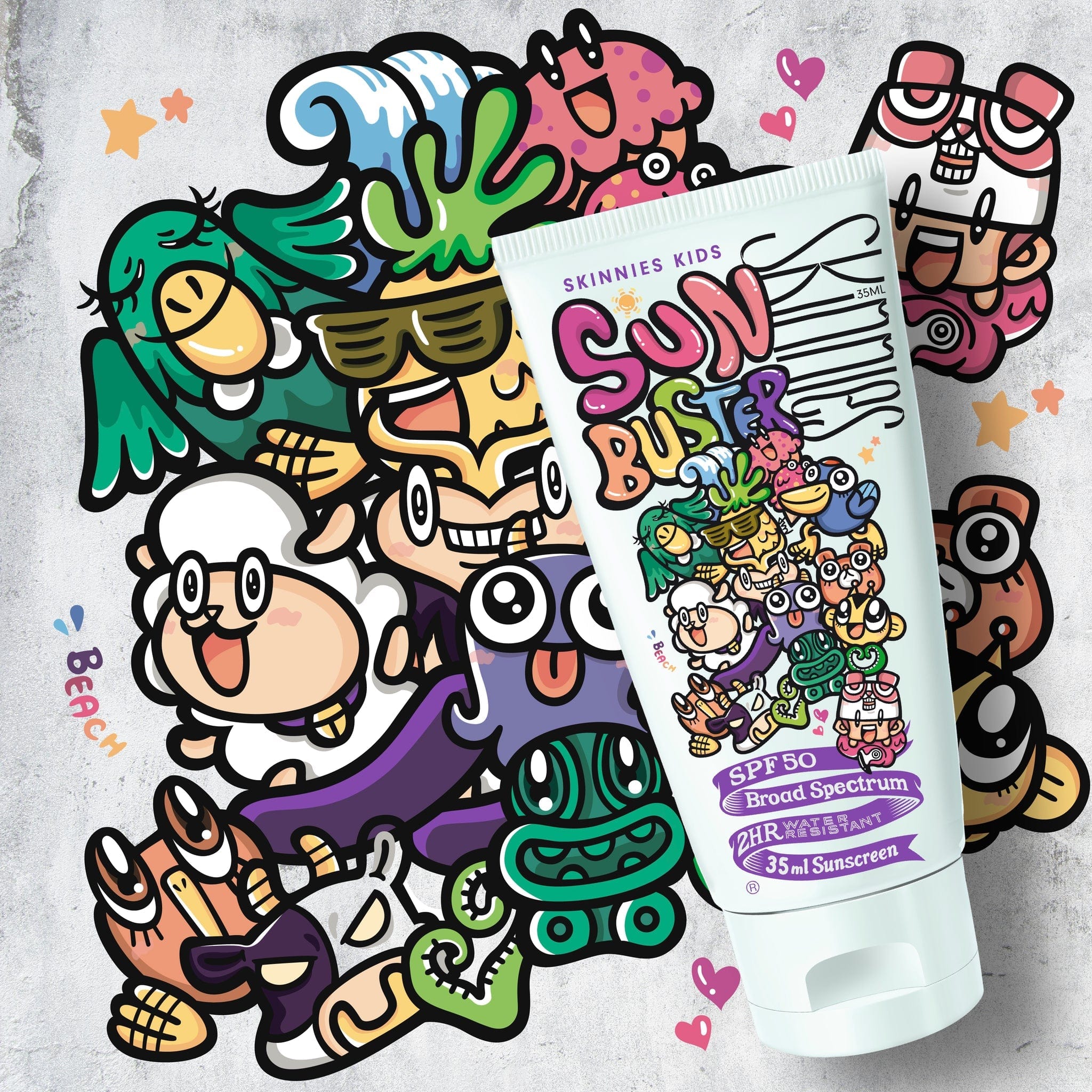 Skinnies skincare Sun Buster 35ml Skinnies Kids Sun Buster SPF50