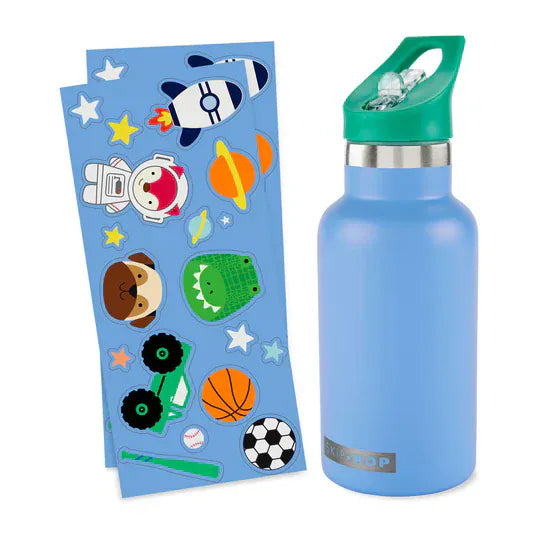 Skip Hop Children Accessories Blue Stainless Steel Canteen Bottle - 380ml