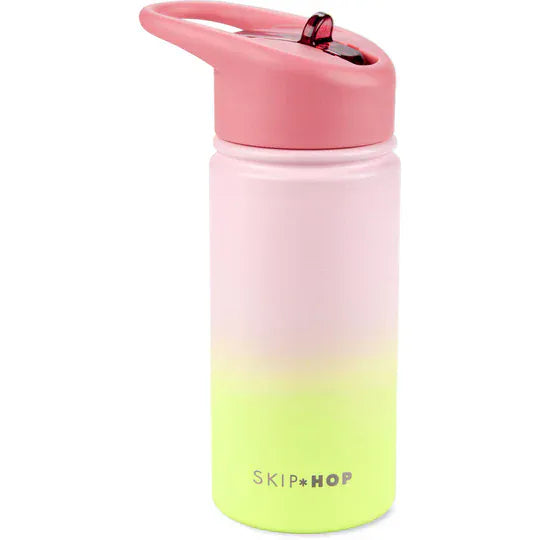Skip Hop Children Accessories Ombre Pink Wander Stainless Steel Water Bottle - 350ml