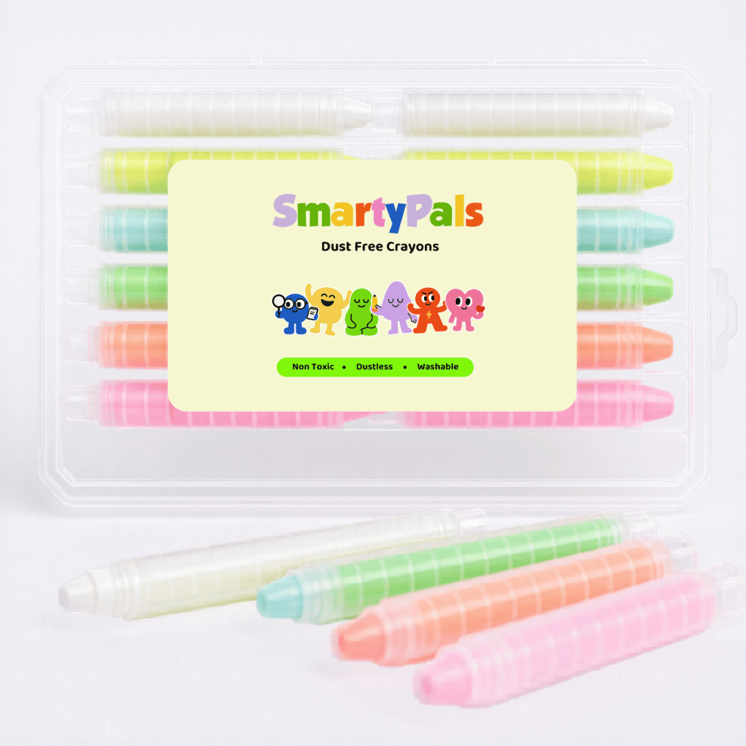 Smartypals Toys 12pcs Neon Dustless Chalk Crayons