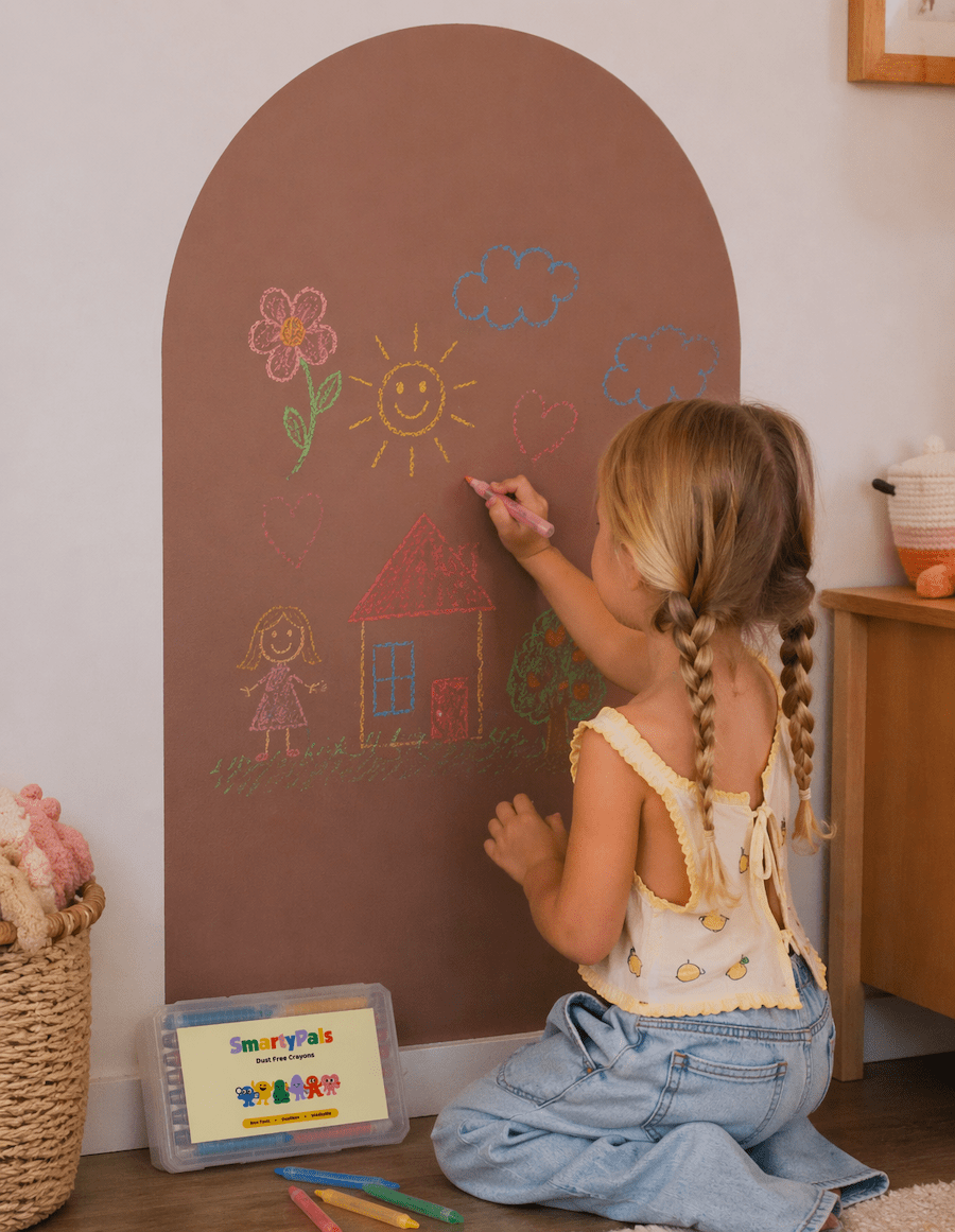 Smartypals Toys 12pcs Neon Dustless Chalk Crayons