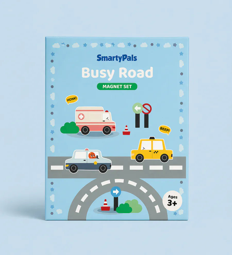 SmartyPals Toys Busy Road Magnet Set