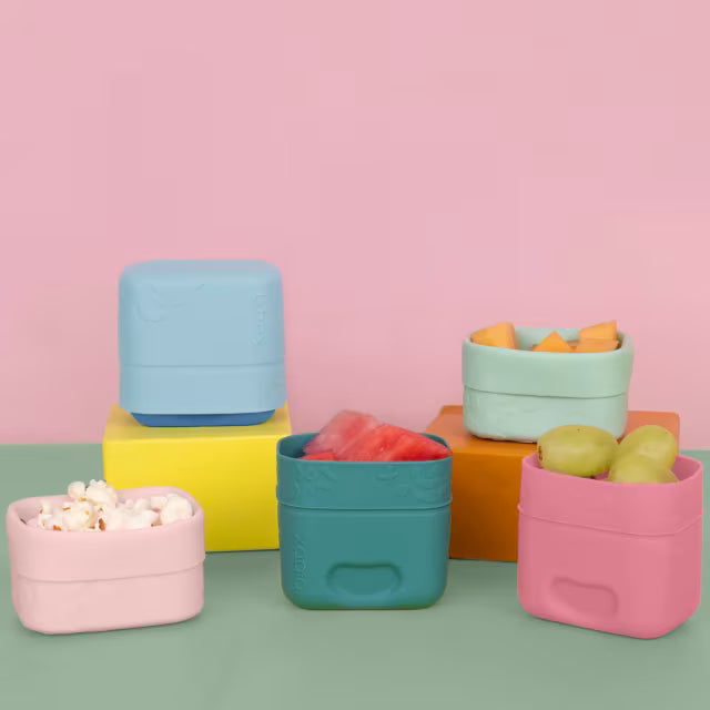 B.Box Accessory Feeding Silicone Snack Cups - Forest