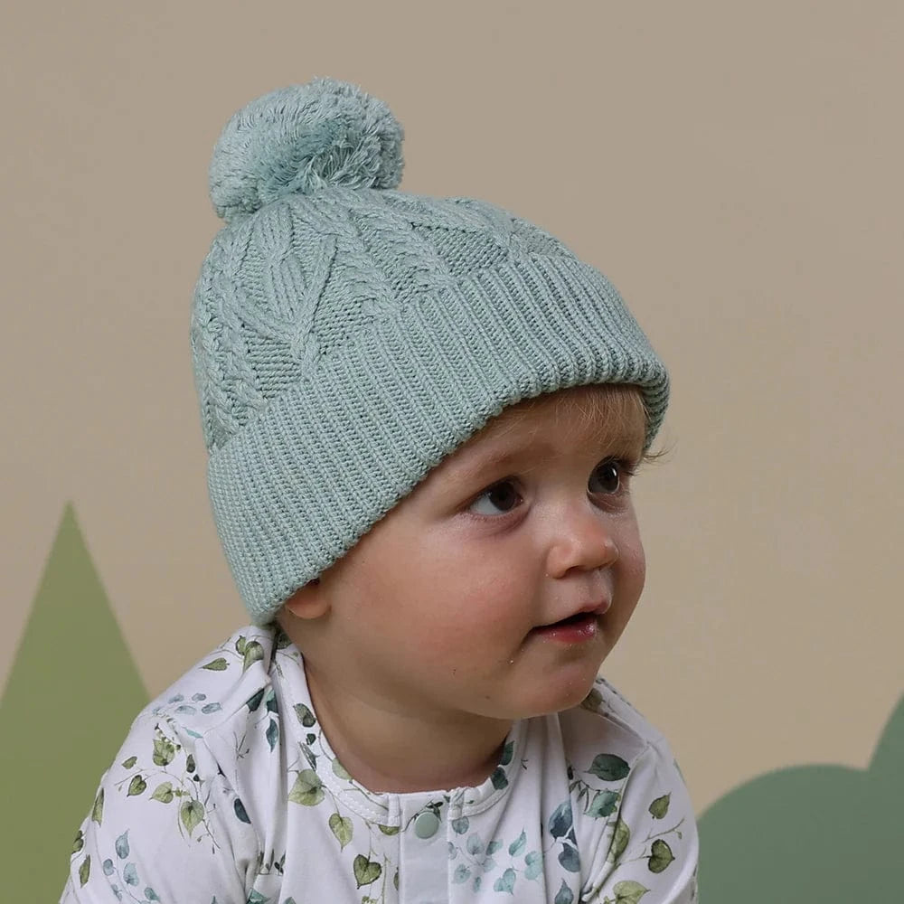 Snuggle Hunny Kids Accessories Hats Sage Organic Baby Knit Beanie