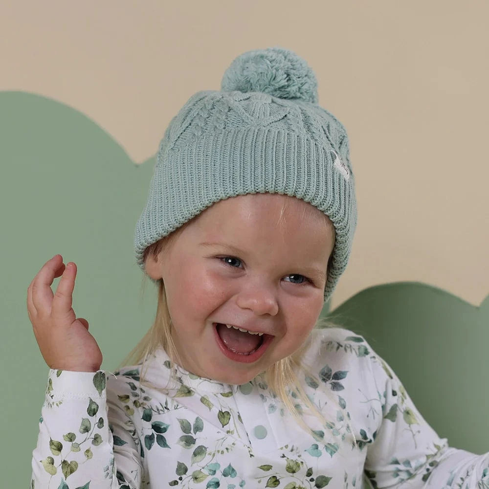 Snuggle Hunny Kids Accessories Hats Sage Organic Baby Knit Beanie