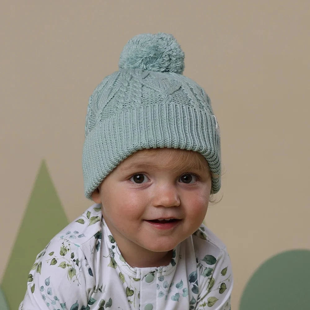 Snuggle Hunny Kids Accessories Hats Sage Organic Baby Knit Beanie