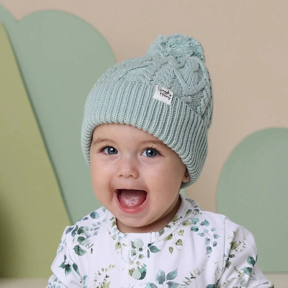 Snuggle Hunny Kids Accessories Hats Sage Organic Baby Knit Beanie