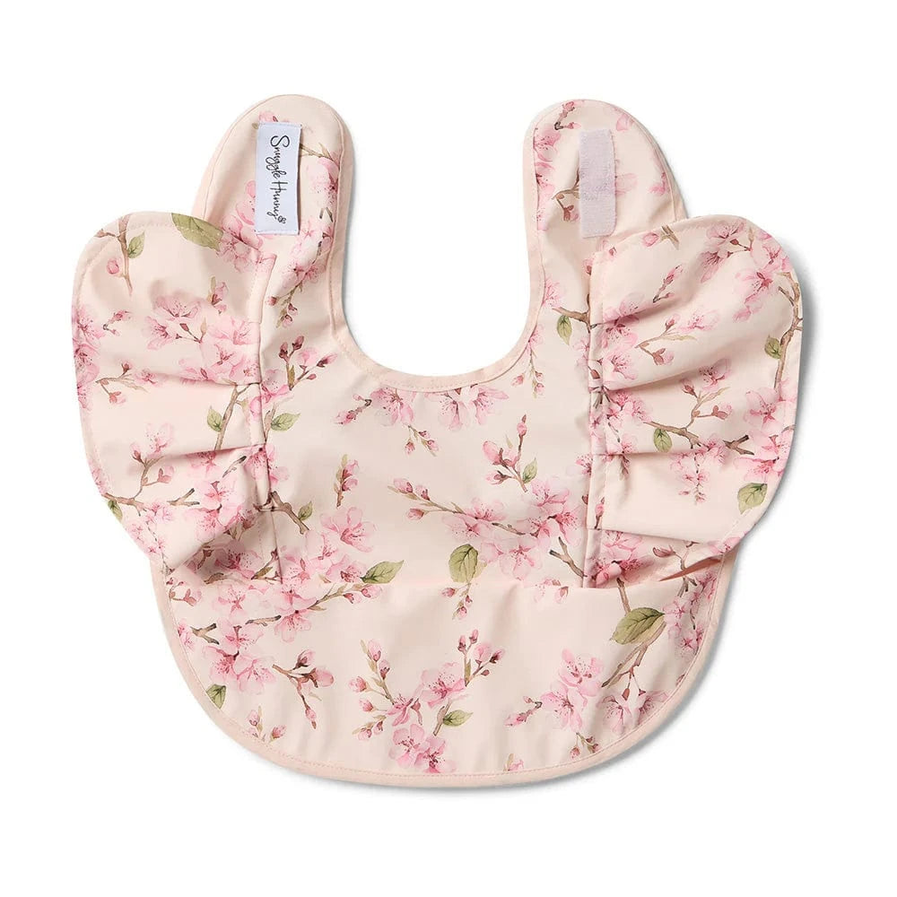 Snuggle Hunny Kids Accessory Bib Cherry Blossom Frill Snuggle Bib