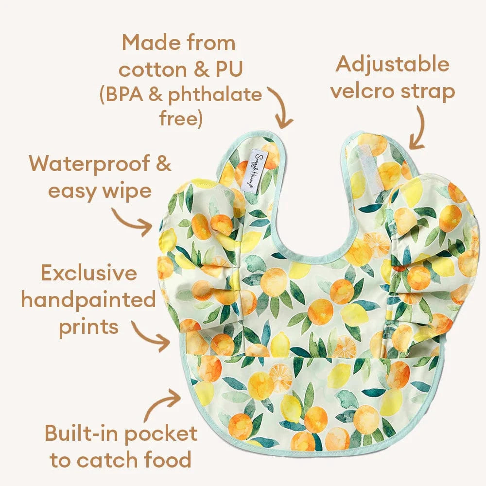 Snuggle Hunny Kids Accessory Bib Citrus Squeeze Frill Snuggle Bib