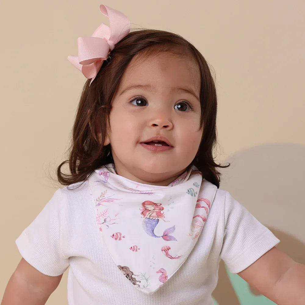 Snuggle Hunny Kids Accessory Bib Mermaid Organic Dribble Bib