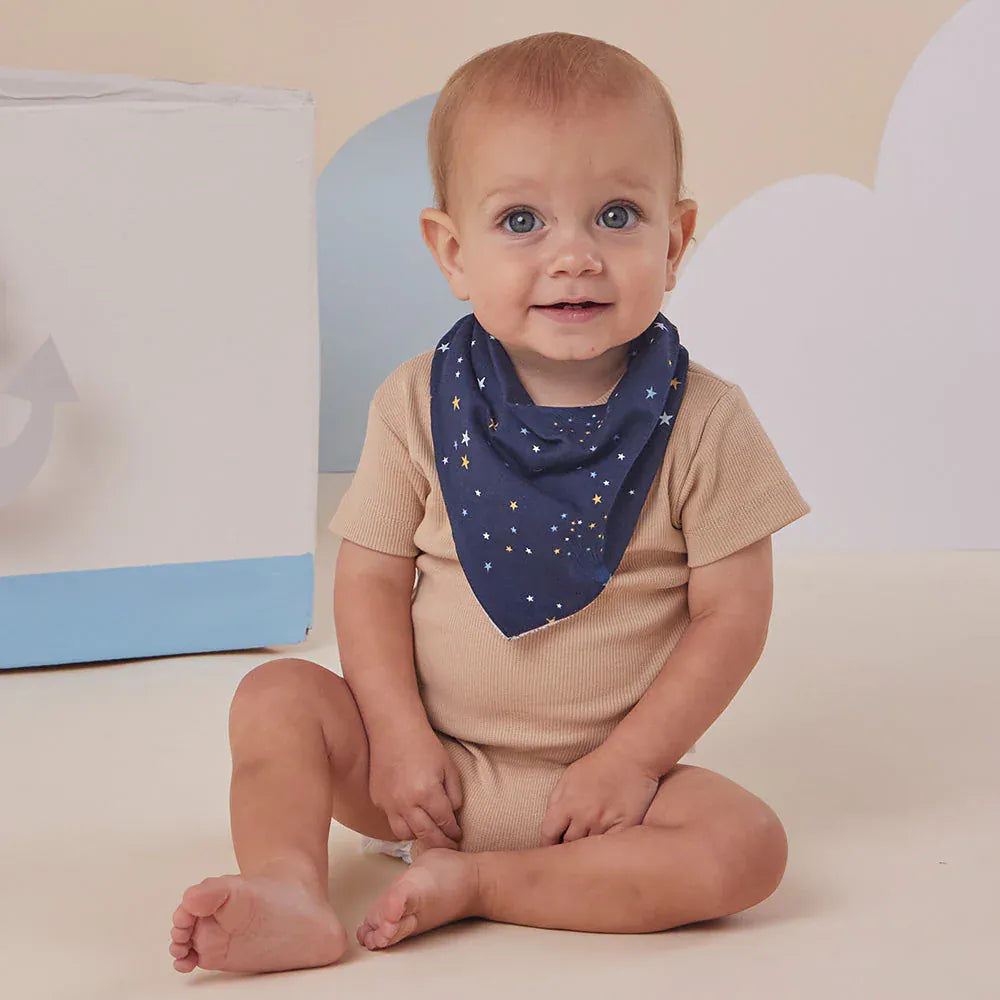 Snuggle Hunny Kids Accessory Bib Starry Night Organic Dribble Bib