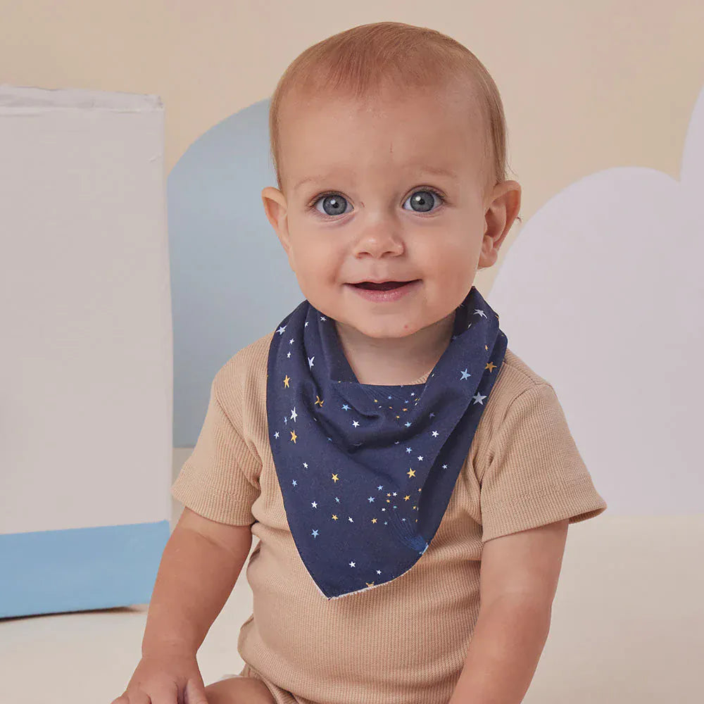 Snuggle Hunny Kids Accessory Bib Starry Night Organic Dribble Bib