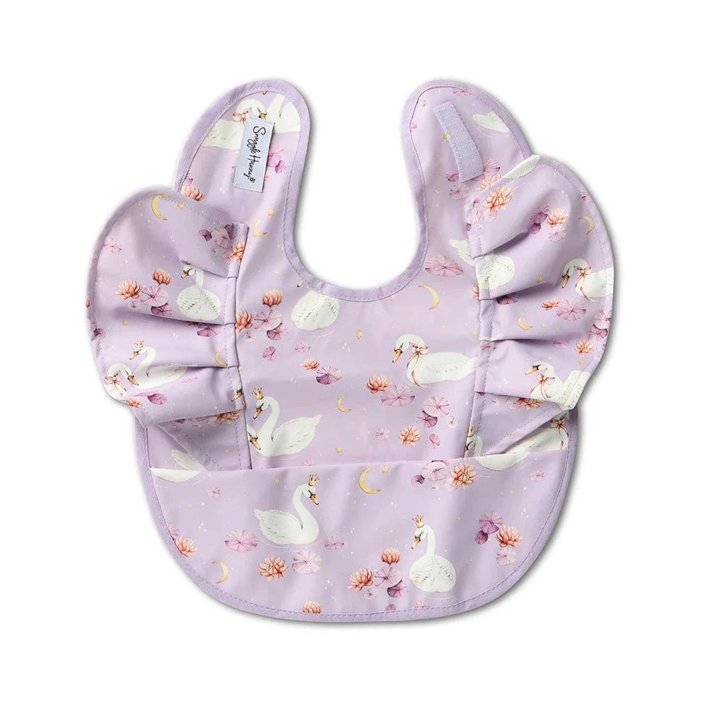 Snuggle Hunny Kids Accessory Bib Swan Lake Frill Snuggle Bib