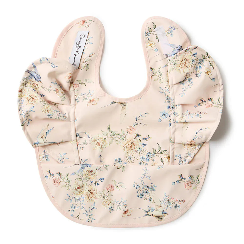 Snuggle Hunny Kids Accessory Bib Sweet Swallows Frill Snuggle Bib