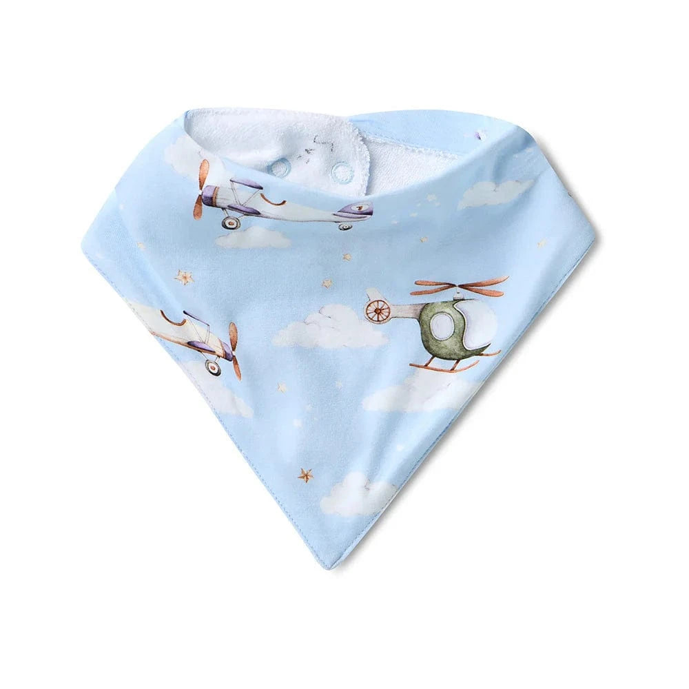 Snuggle Hunny Kids Accessory Bib Taking Flight Organic Dribble Bib