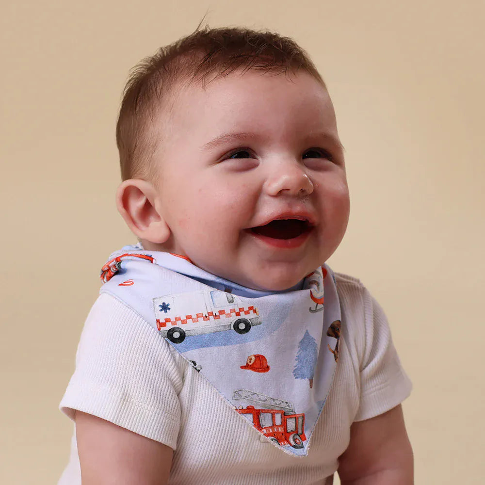 Snuggle Hunny Kids Accessory Bib To The Rescue Organic Dribble Bib