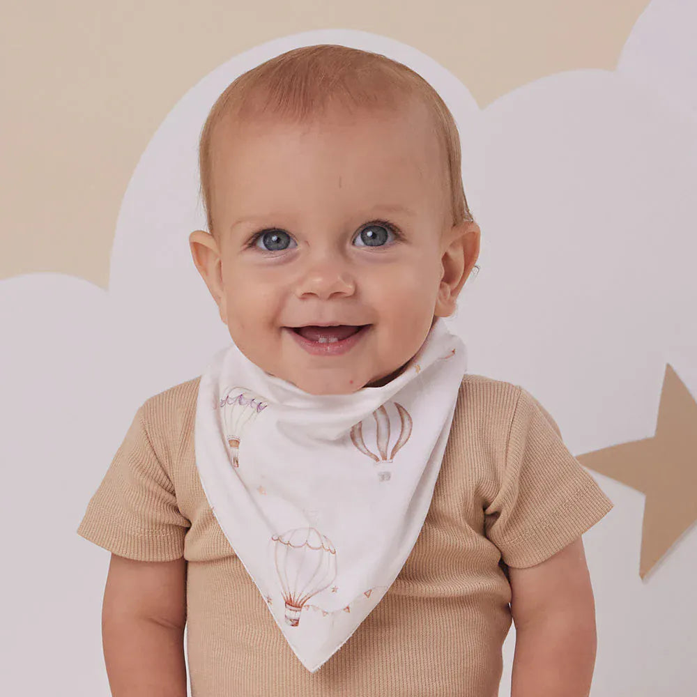 Snuggle Hunny Kids Accessory Bib Up & Away Organic Dribble Bib