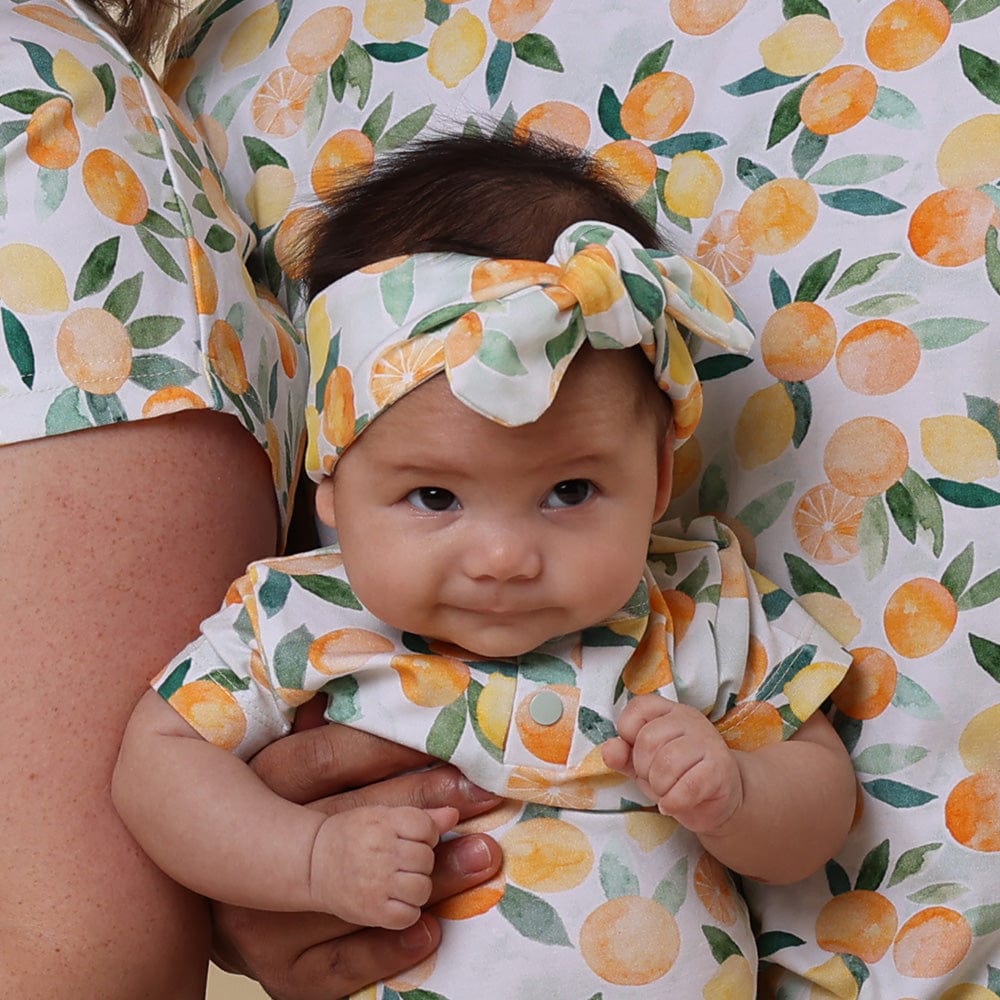 Snuggle Hunny Kids Accessory Hair Citrus Squeeze Organic Topknot