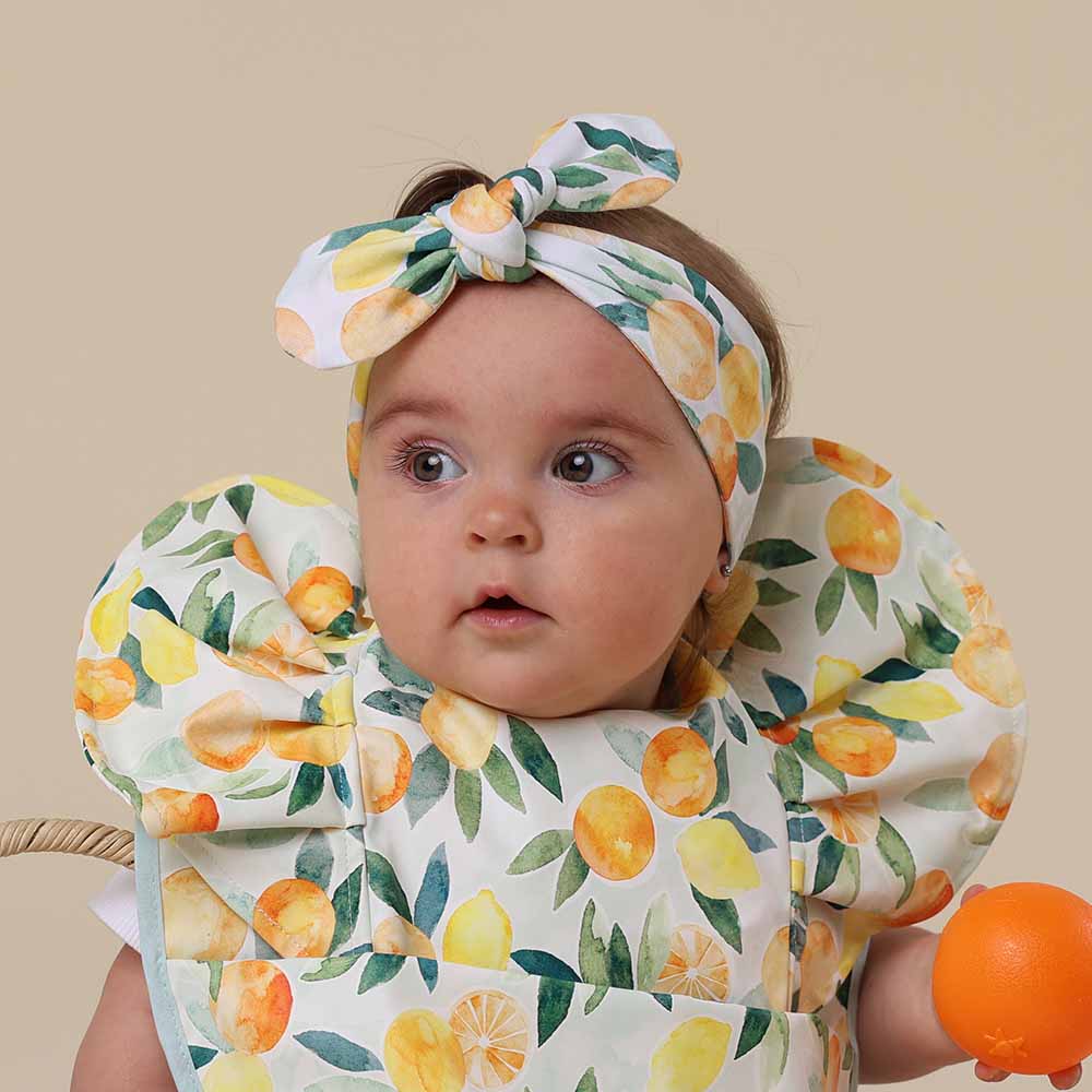 Snuggle Hunny Kids Accessory Hair Citrus Squeeze Organic Topknot