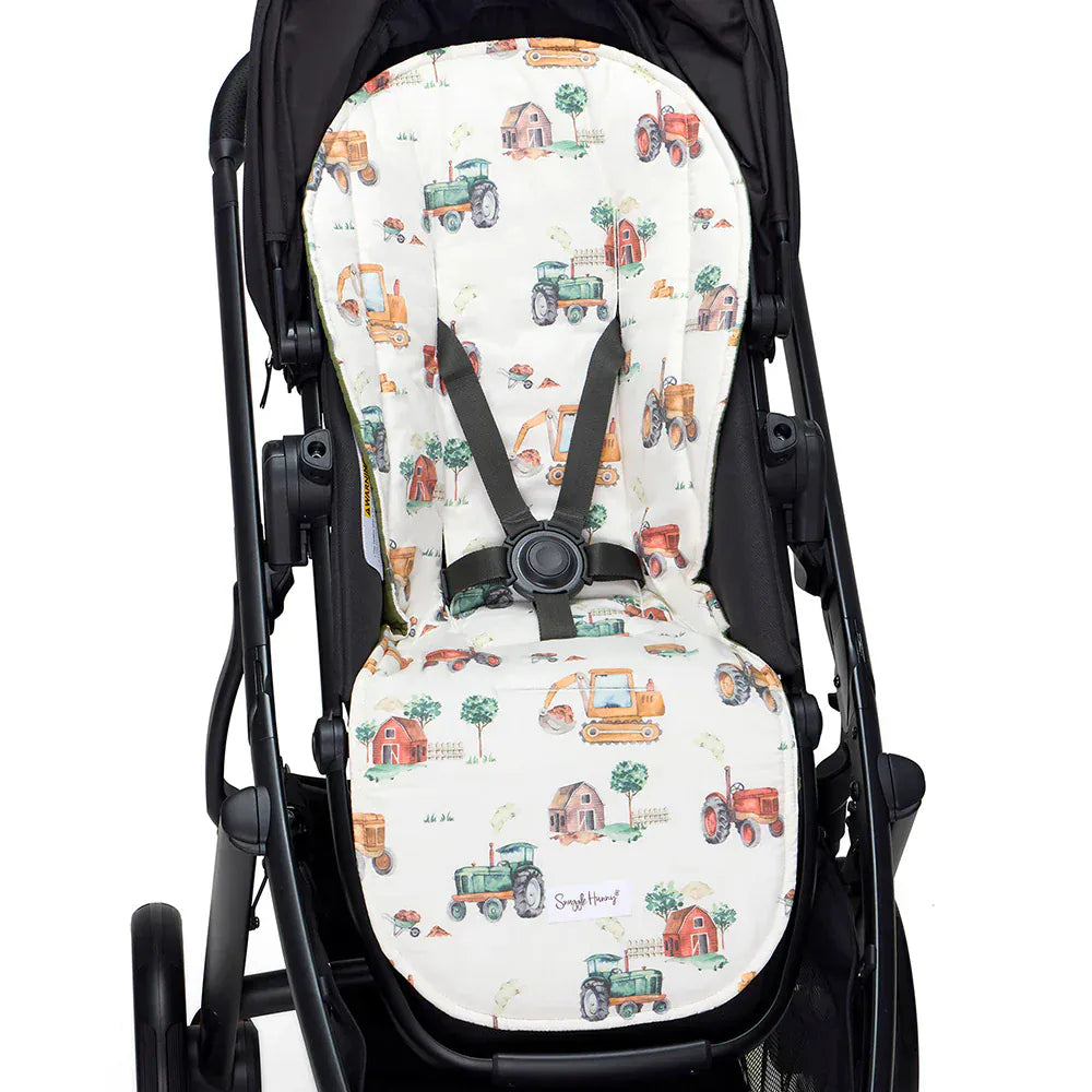 Snuggle Hunny Kids Baby Accessory Diggers & Tractors Universal Organic Pram Liner