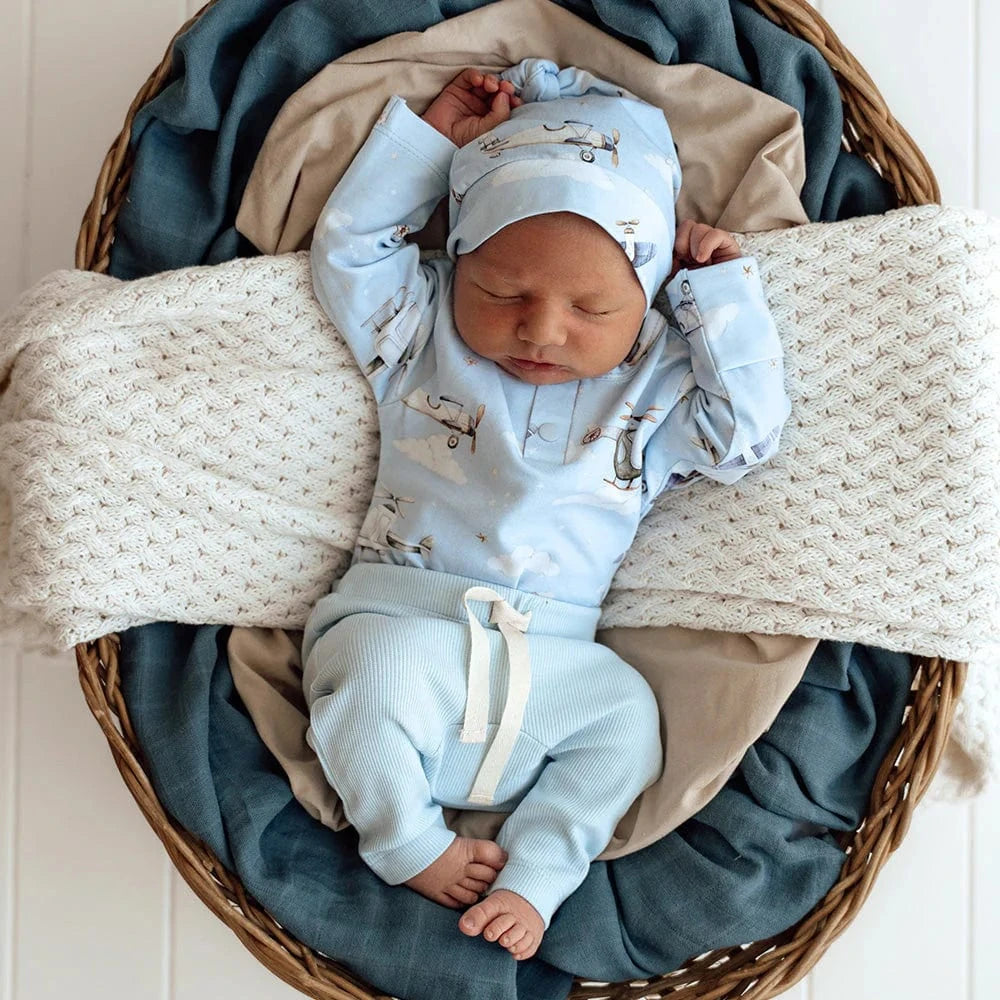 Snuggle Hunny Kids Boys Pant Baby Blue Organic Pants