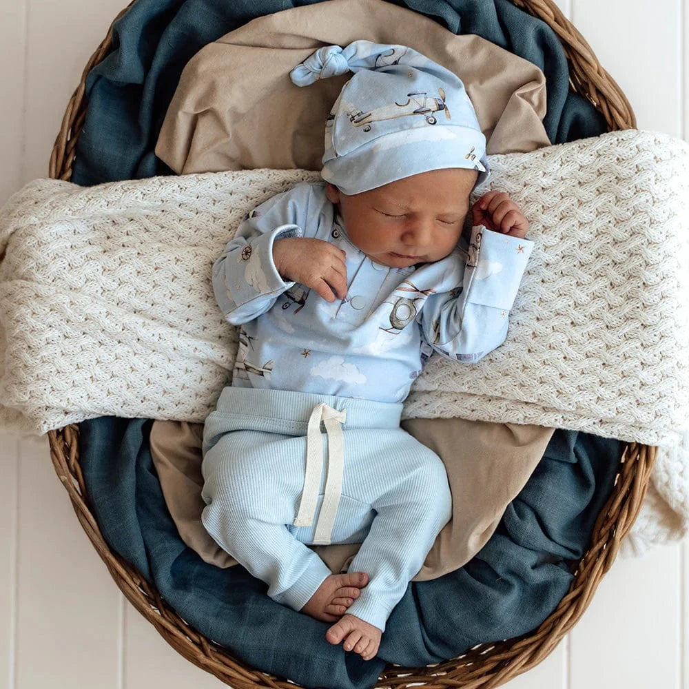 Snuggle Hunny Kids Boys Pant Baby Blue Organic Pants