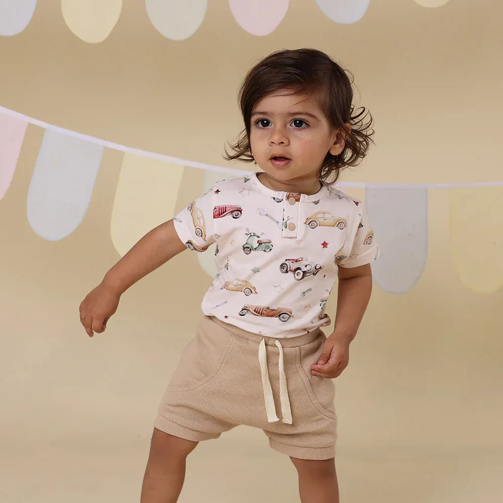 Snuggle Hunny Kids Boys Pants Pebble Organic Shorts