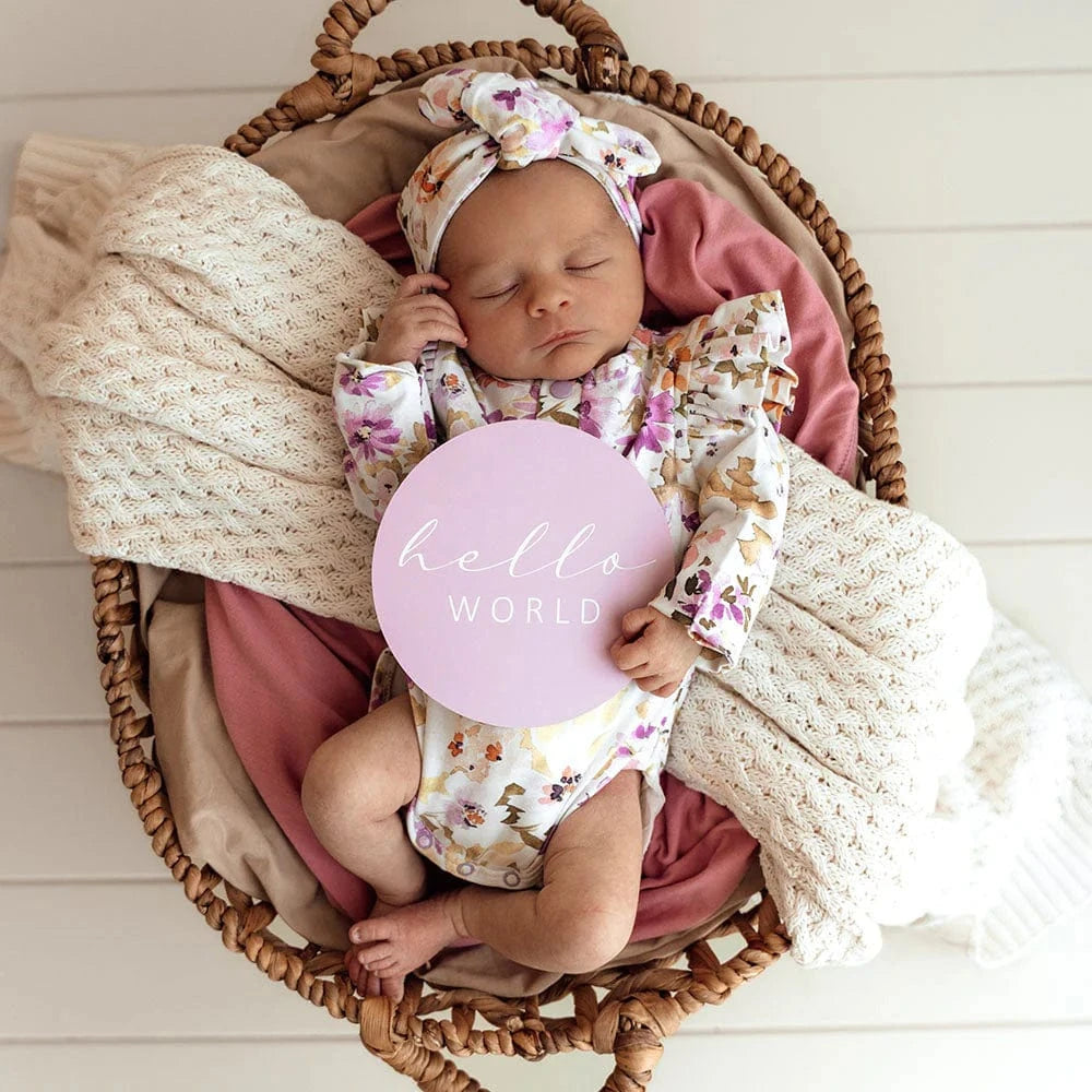 Snuggle Hunny Kids Gift Misc Isla & Lilac Reversible Milestone Cards