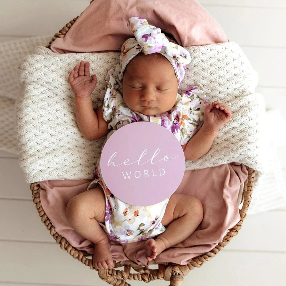 Snuggle Hunny Kids Gift Misc Isla & Lilac Reversible Milestone Cards