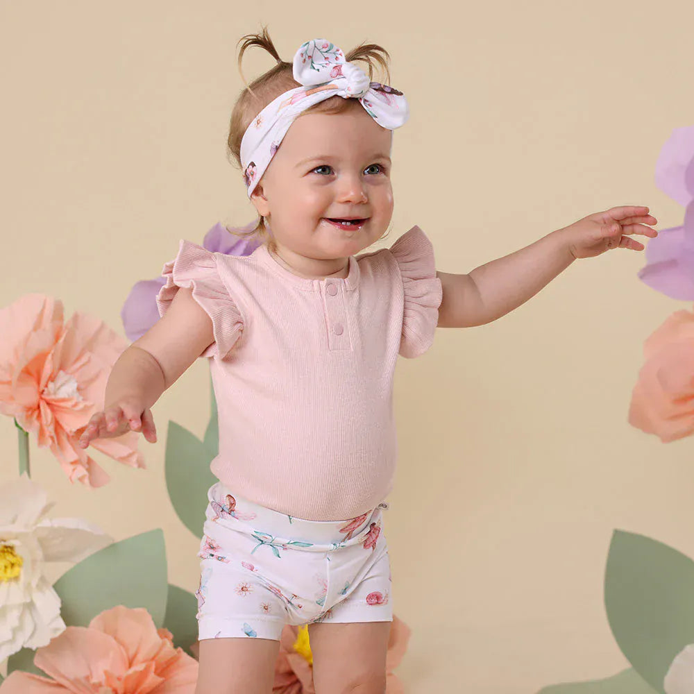 Snuggle Hunny Kids Girls Bottoms Fairy Garden Organic Bike Shorts
