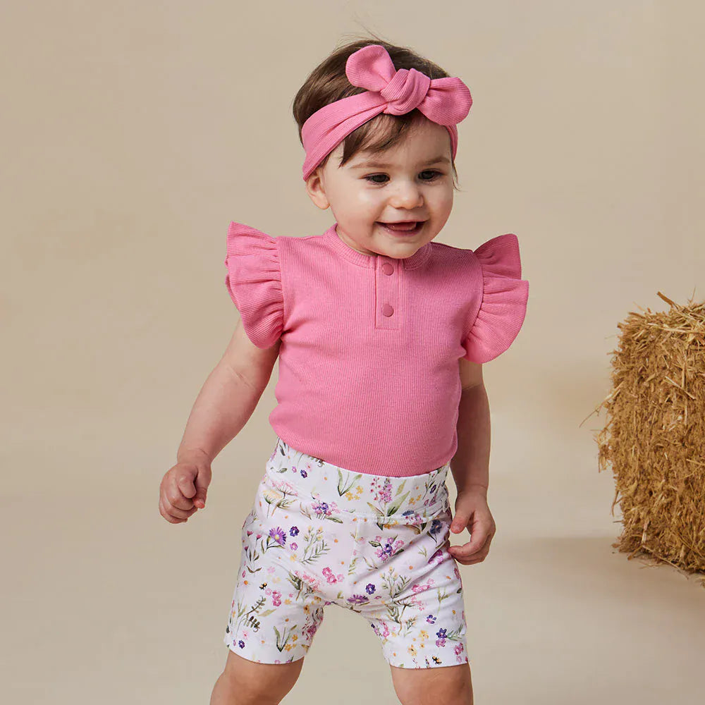 Snuggle Hunny Kids Girls Bottoms Gracie Organic Bike Shorts