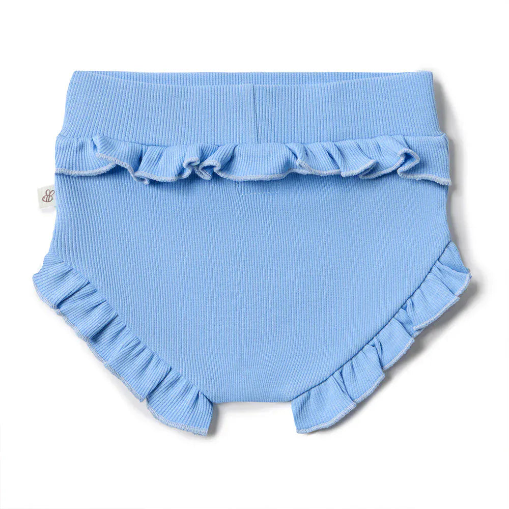 Snuggle Hunny Kids Girls Pants Bluebell Organic Bloomers