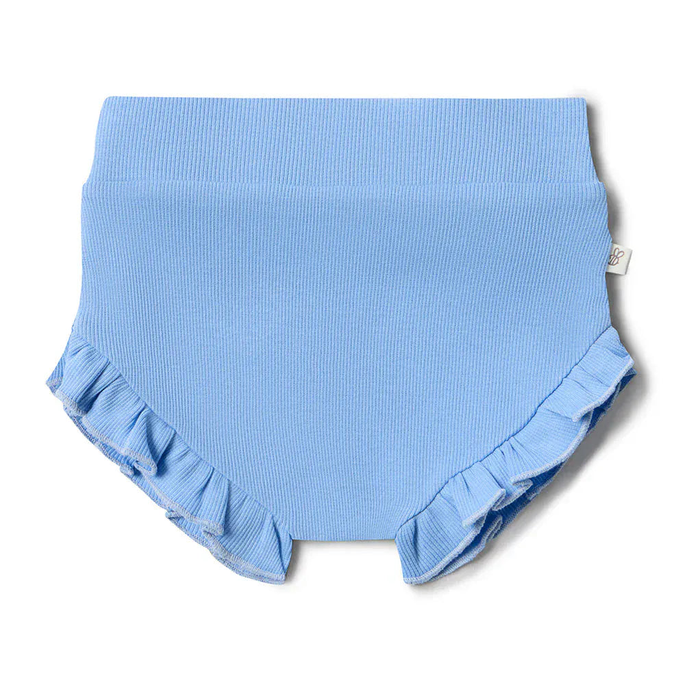 Snuggle Hunny Kids Girls Pants Bluebell Organic Bloomers