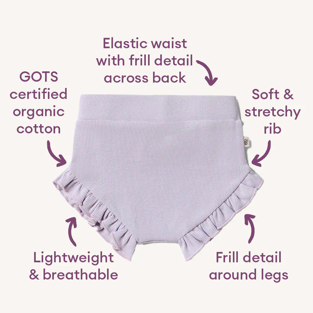 Snuggle Hunny Kids Girls Pants Lavender Organic Bloomers