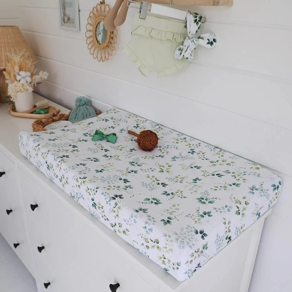 Snuggle Hunny Kids Linen Sheets Eden Organic Bassinet Sheet / Change Pad Cover