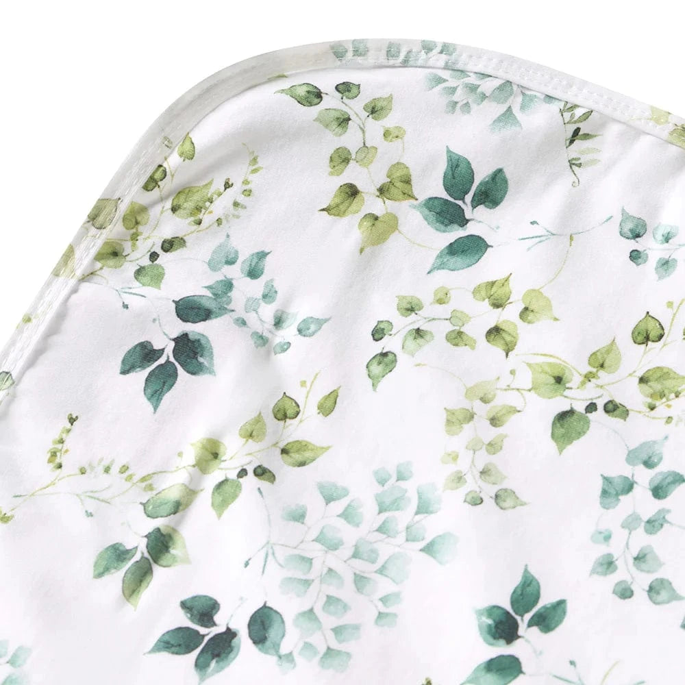 Snuggle Hunny Kids Linen Sheets Eden Organic Jersey Wrap & Topknot Set