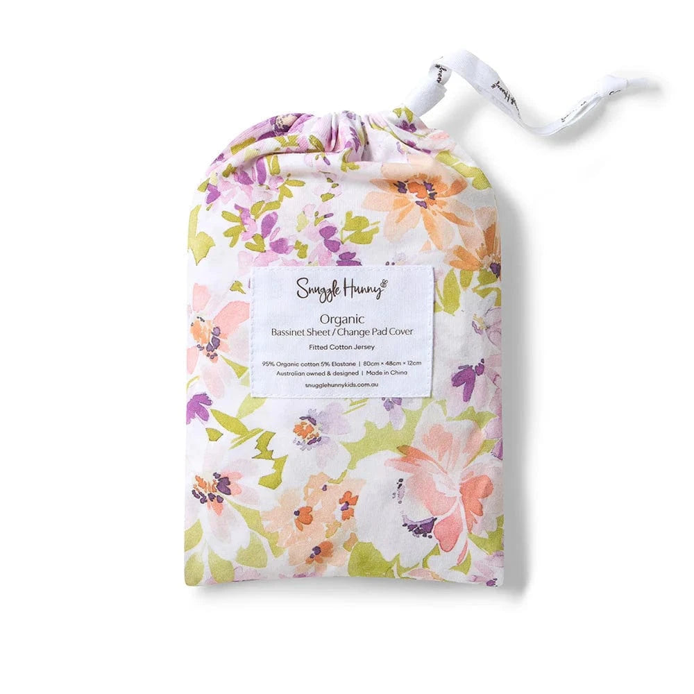 Snuggle Hunny Kids Linen Sheets Isla Organic Bassinet Sheet / Change Pad Cover