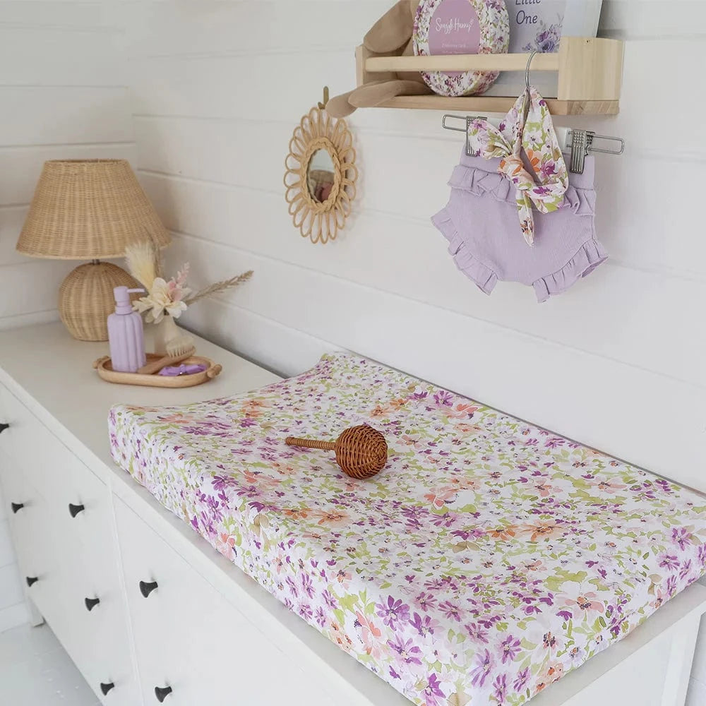 Snuggle Hunny Kids Linen Sheets Isla Organic Bassinet Sheet / Change Pad Cover