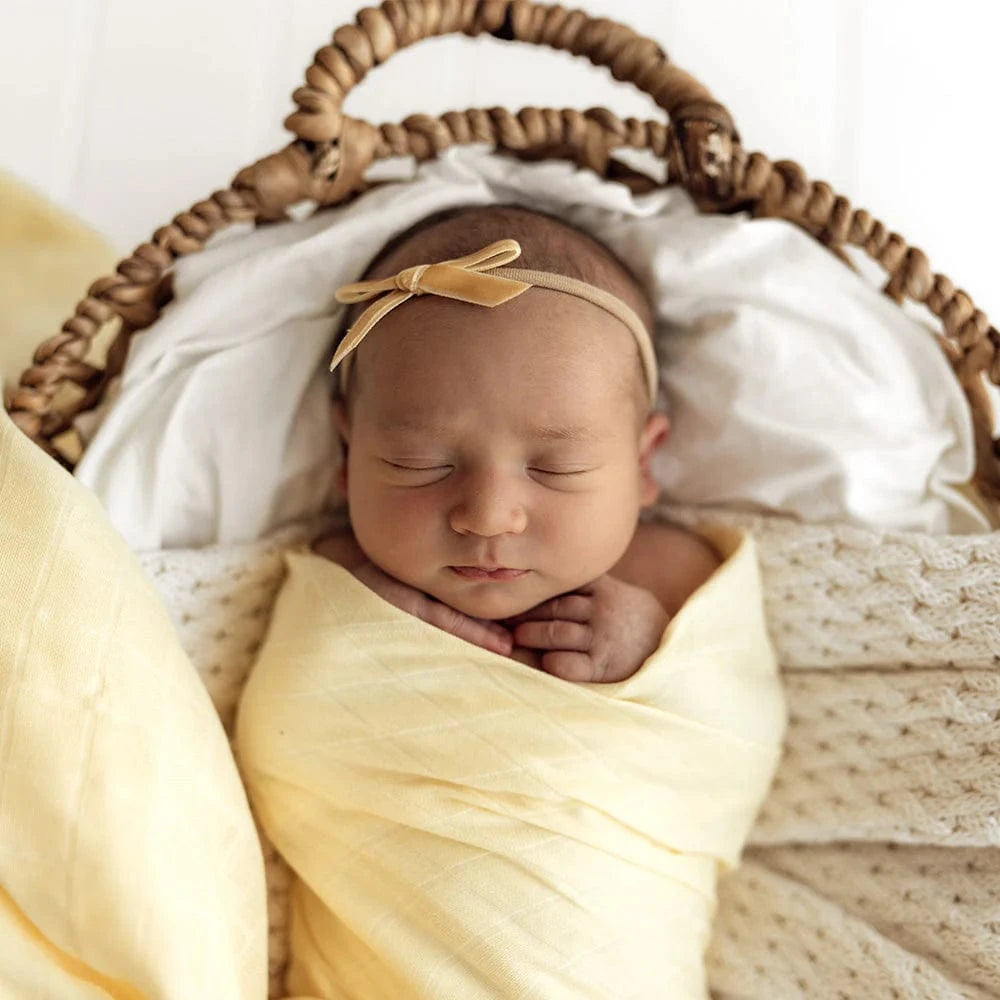 Snuggle Hunny Kids Linen Sheets Sunlight Organic Muslin Wrap