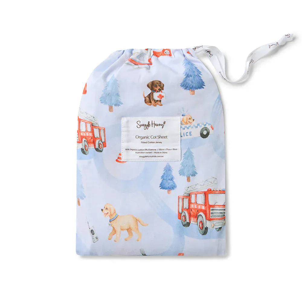 Snuggle Hunny Kids Linen Sheets To The Rescue Organic Fitted Cot Sheet